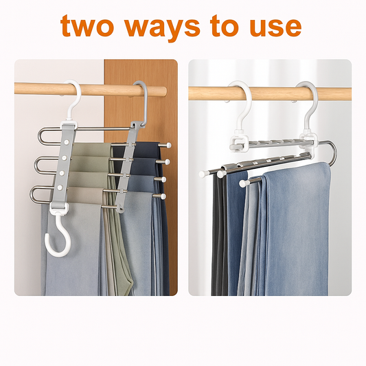 5 Layered Multi Functional Pants Hanger