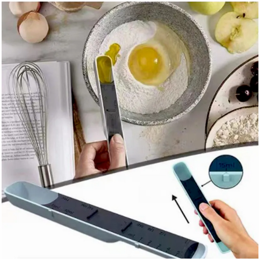 BPA Free Multi Gear Compact Adjustable Measuring Spoon